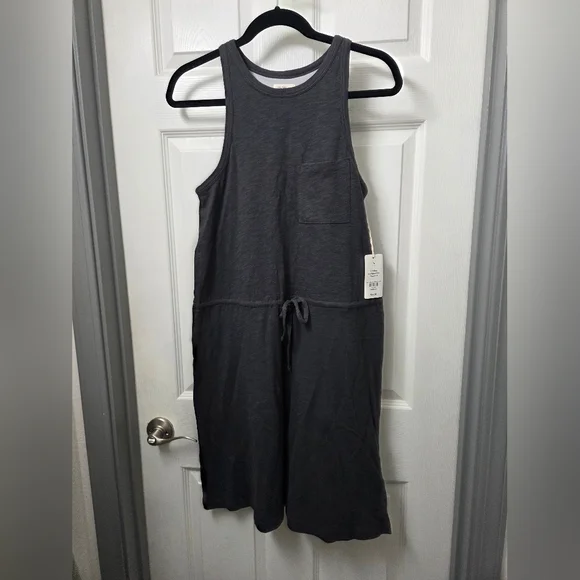 UpWest Comfortable Cotton Sleeveless Tank Charcoal Dress Athleisure Medium - Picture 4 of 12